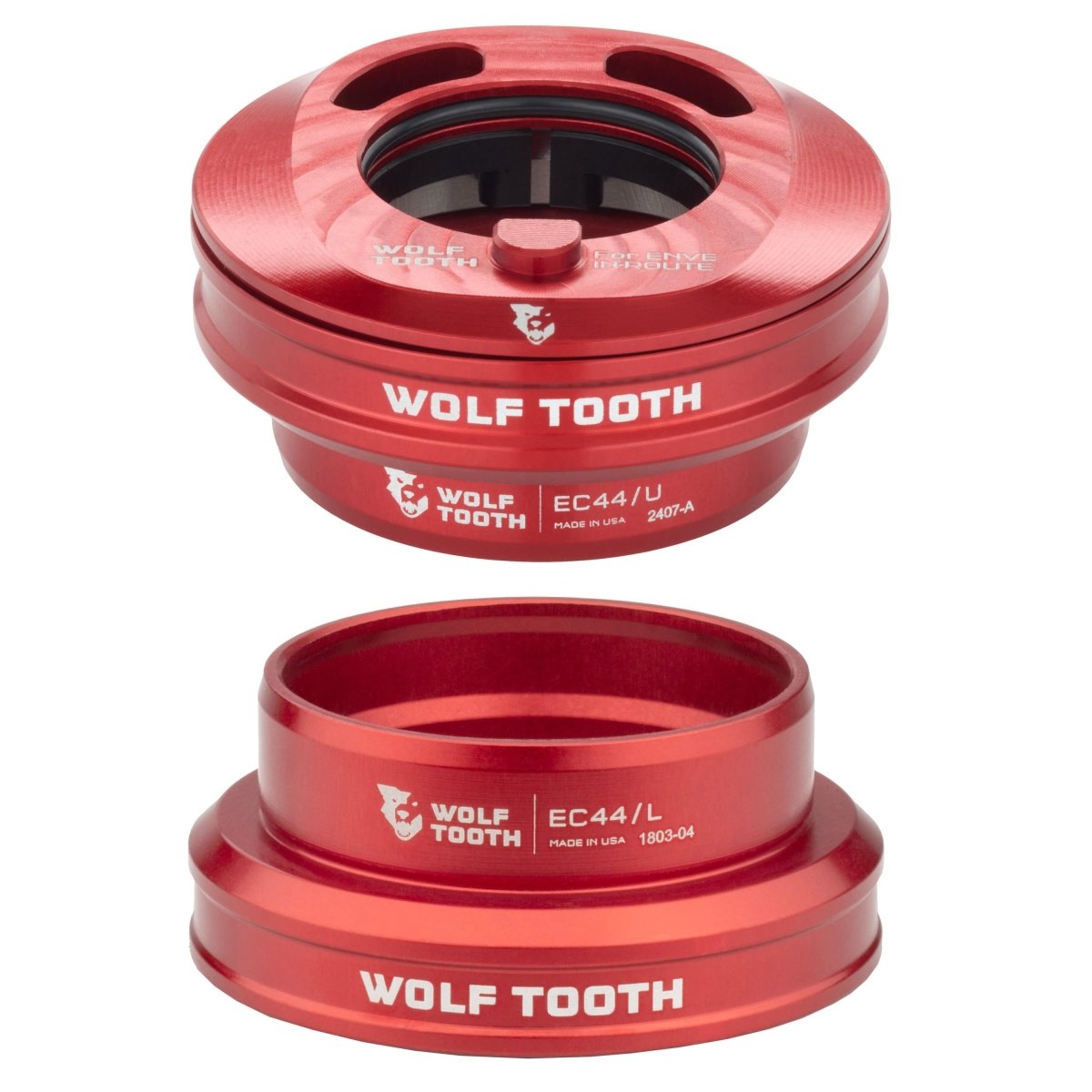 Titanium Wolf Tooth Premium EC44 Internal Aero Headset for ENVE IN - Route System - Litespeed Bicycles