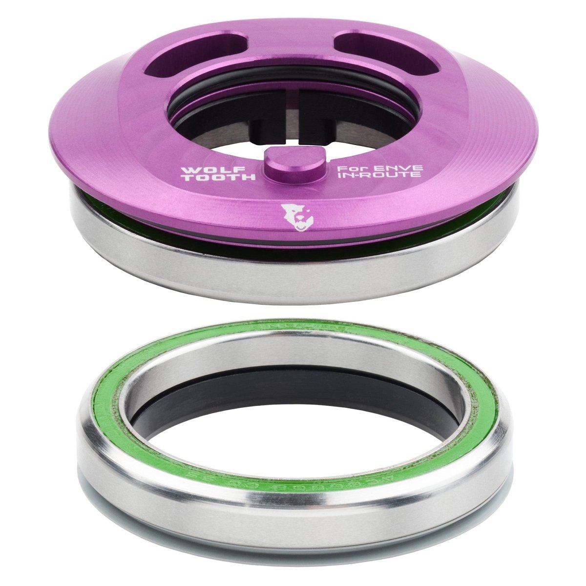 Titanium Wolf Tooth Premium IS52 Internal Aero Headset for ENVE IN - Route System - Litespeed Bicycles