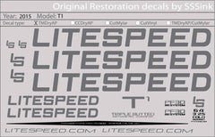 Titanium 2015 T1 DECAL SET - Litespeed Bicycles