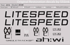 Titanium 2016 AH - WI DECAL SET - Litespeed Bicycles