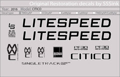 Titanium 2016 CITICO DECAL SET - Litespeed Bicycles