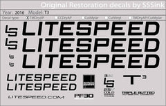 Titanium 2016 T3 DECAL SET - Litespeed Bicycles