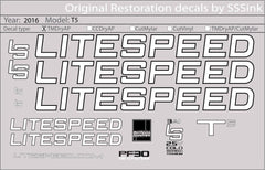 Titanium 2016 T5 DECAL SET - Litespeed Bicycles