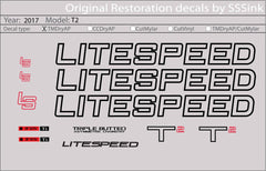 Titanium 2017 T2 DECAL SET - Litespeed Bicycles