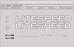 Titanium 2017 T5 DECAL SET - Litespeed Bicycles