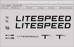 Titanium 2017 T6 DECAL SET - Litespeed Bicycles